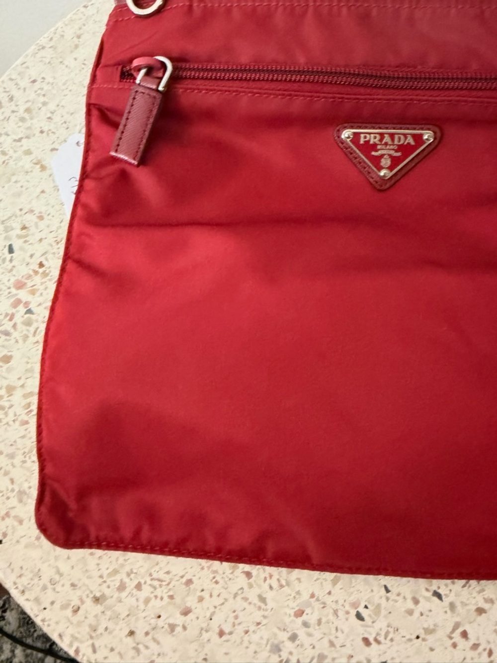Prada Nylon Triangle Logo Vintage Messenger Bag - Picture 6 of 9